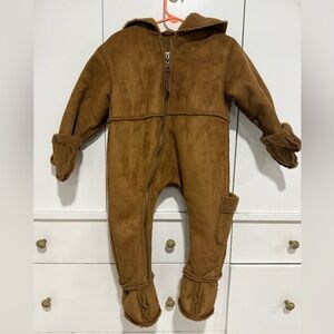 UGG Tan Kids One Piece Footie